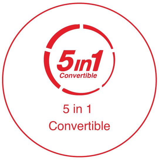 5 in 1  Convertible